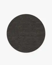 185' Round | Machine Washable Runner Rug | Kid & Pet Friendly | Indoor Rug | Melange Solid Charcoal Rug | Ruggable