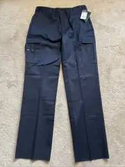 NEW Dickies Tactical EMT EMS Stretch 65/35 RipStop Cargo Pants 38 DARK NAVY BLUE