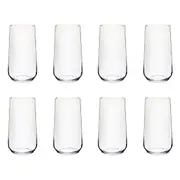 2 x 4pc Wiltshire Allegra Long/Tall Drinking Glass Tumblers Cups Set 470ml