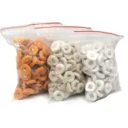 Yellow White Cloth Wheel Brush 6x22mm Rotary Round Polishing Buffing Tool 100Pcs