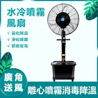 在飛比找樂天市場購物網優惠-現貨免運 工業扇 噴霧扇 工業噴霧風扇 大功率強力水冷霧化加