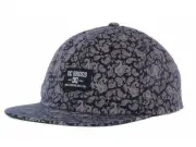 DC Shoes Beatbomb Camper Mens Navy Paisley Adjustable Snapback Hat Cap New NWT