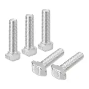 30Pcs T-Slot Bolts, M5 x 20mm Hammer Head Bolt for 2020 Series, Silver