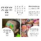 Face Paint Stencils Face Drawing Templates Multiple Pattern Halloween Face