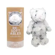 Re-Softables Plush in a Tube - Lance Leopard 9" Toy Teddy 100% Recycled BNWT