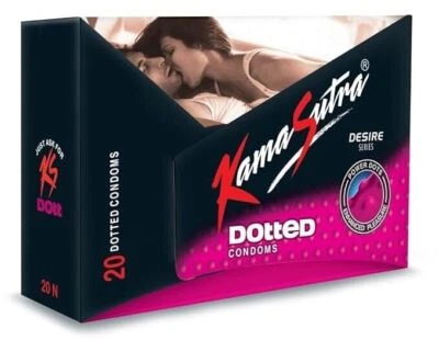KamaSutra Dotted Condom for Men Power Dots Ensure Extra Stimulation Pack of 20