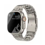 Luxury Titanium Band For Apple Watch Ultra Men Business Strap For iWatch Series