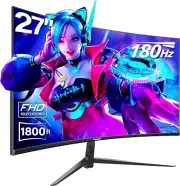 27 Inch Curved Gaming Monitor 180HZ Full HD 1080P 1800R Frameless Computer Monit