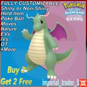 Pokemon Brilliant Diamond & Shining Pearl ✨ Shiny Dragonite ✨ 6IV Customizable