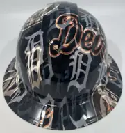 New Full Brim Hard Hat Custom Hydro Dipped DETROIT TIGERS