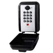 Waterproof Key Lock Box for Outside, Wall Mount Lock Box for Keys with Code, 12-Digit Combination Resettable Security Lockbox for Outdoor House Spare Keys