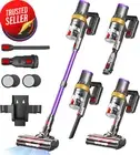 Stick Vacuum Cleaner Cordless 45Kpa 550W 90Mins Runtime Hepa Filters Purple
