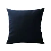 Cotton Canvas Cushion Cover Pillow Case - Dark Navy