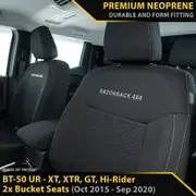 Mazda BT-50 UR - GP6 Premium Neoprene 2x Front Seat Covers (Made to Order)
