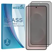 [2 Pack] Privacy Anti-Spy Full Coverage Samsung Galaxy S25 Edge (6.7") Tempered Glass Fingerprint Unlock Premium 9H HD Screen Protectors by MEZON (Galaxy S25 Edge, Privacy) – FREE EXPRESS