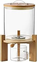 Rice Dispenser With Stand, Creative Glass Rice Storage Container, Flour and Cereal Jar For Kitchen Organization and Pantry Storage – 5L