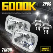 Pair 7X6" 5x7" LED Headlights Square For Chevy Express Cargo Van 1500 2500 3500 (for: Peugeot)