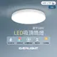 【2入組】EVERLIGHT億光 LED 18W星平 防水吸頂筒燈(白光/黃光)