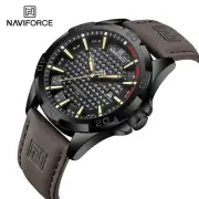 NAVIFORCE Men Casual Sport Military Quartz Calendar Wrist Watch for Man Business