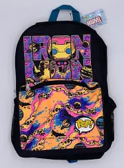 Funko Pop Marvel The Iron Man Blacklight UV Nylon Backpack