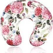 Nursing Pillow Cover, Floral Breastfeeding Pillow Cover, Ultra Soft Breathable,