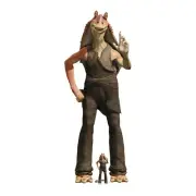 Jar Binks from Star Wars Cardboard Cutout Official with Free Mini Standee