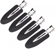 4 Pieces No Bend Hair Clips No Crease Hair Clips Curl Pin Clips Fix Pin Barrette for Makeup Women Girl