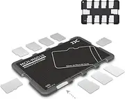 JJC 10 Slots Micro SD Card Case Holder Storage Organizer, Ultra Slim Credit Card Size Lightweight Portable TF MSD Memory Card Storage