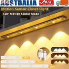 LED Motion Sensor Closet Light Cordless Rechargeable Dimmable Cabinet Lamp Strip