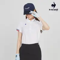 在飛比找momo購物網優惠-【LE COQ SPORTIF 公雞】高爾夫系列 女款白色領