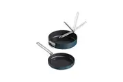 2pc Joseph Joseph Space Folding Handle Non-stick Frying Pan Cookware Set