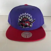 Mitchell & Ness Toronto Raptors Team 2 Tone 2.0 Adjustable Snapback Hat Retro