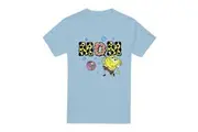 SpongeBob SquarePants Mens Mom Bubbles Mothers Day T-Shirt (Light Blue) - UTTV6823