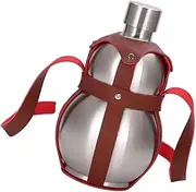 Durable Hip Flask Wine Pot Gourd Bottle Excellent Choice for Outdoor Activities 5L, 2.5L Silver