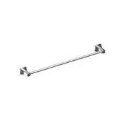 800mm BK LUXUS Chrome/Matt Black/Brushed Nickel Brass Single Round Bars Towel Rails