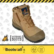 Mongrel Men's 461050 Steel Toe Zip Side Wheat Work Boots