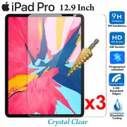 x3 Tempered Glass for Apple iPad PRO 12.9 inch screen protector 4th Gen 2020