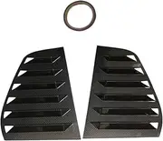2PCS Car Rear Shutter Cover Trim Window Louver Side Vent Trim Compatible for VW Golf 6 MK6 2008-2012 Auto Decoration(Carbon Look)