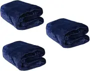 COOLHIYA 3pcs Luxury Plush Pet Blanket Pet Blanket Luxe Cozy Dog Towel Fleece Throw Pack Fleece Throw