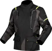 LS2 Narvik, textile jacket waterproof , color: Black/Grey/Neon-Yellow , size: L