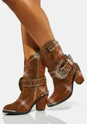 [Club Exx] Amber Sheriff Shine Cowboy Boots