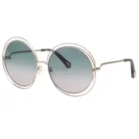 在飛比找momo購物網優惠-【Chloe’ 蔻依】金屬大框 太陽眼鏡 CE114SD(淡