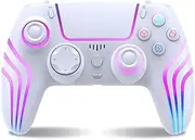Bytebliss Wireless Controller for PS4 with LED Lighting, Double Shock, Six-Axis Sensor, Game Controller for PS4/PS4 Pro/PS4 Slim