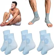 Upgraded Neuropathy Pain Socks,Women Men 3 Pairs Soothe Socks,Ankle Compression Sleeve Sock Soothers Blue (XL)