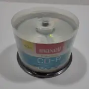 Maxell CD-R 700mb Recordable Data CD's-50pk Spindle by Maxell CD-R 700Mb Sealed