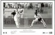 MARK TAYLOR HAND SIGNED LIMITED EDITION 334 PRINT CERTIFICATE BRADMAN WAUGH