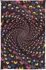 3D Magic Mushroom Spiral Tapestry Black Light Reactive Psychedelic Wall Art