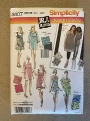 Simplicity 3807 Pattern Dress Tunic Juniors Plus Uncut 2007