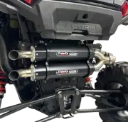 TRINITY RACING Dual Slip-On Mufflers - Cerakote Black TR-4186S-C2