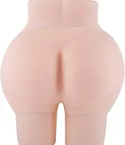 [KayJery] Crossdress Silicone Panty Vagina Buttocks/Queen Shemale Transgender Buttocks Underwear,Whiteskincolor,S